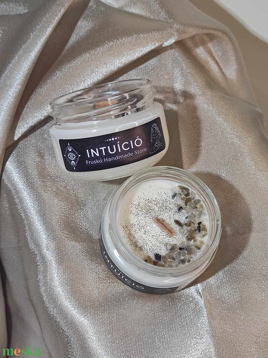 Intuíció szójaviasz illatgyertya - otthon & életmód - gyertya, illat, aroma - gyertya - Meska.hu