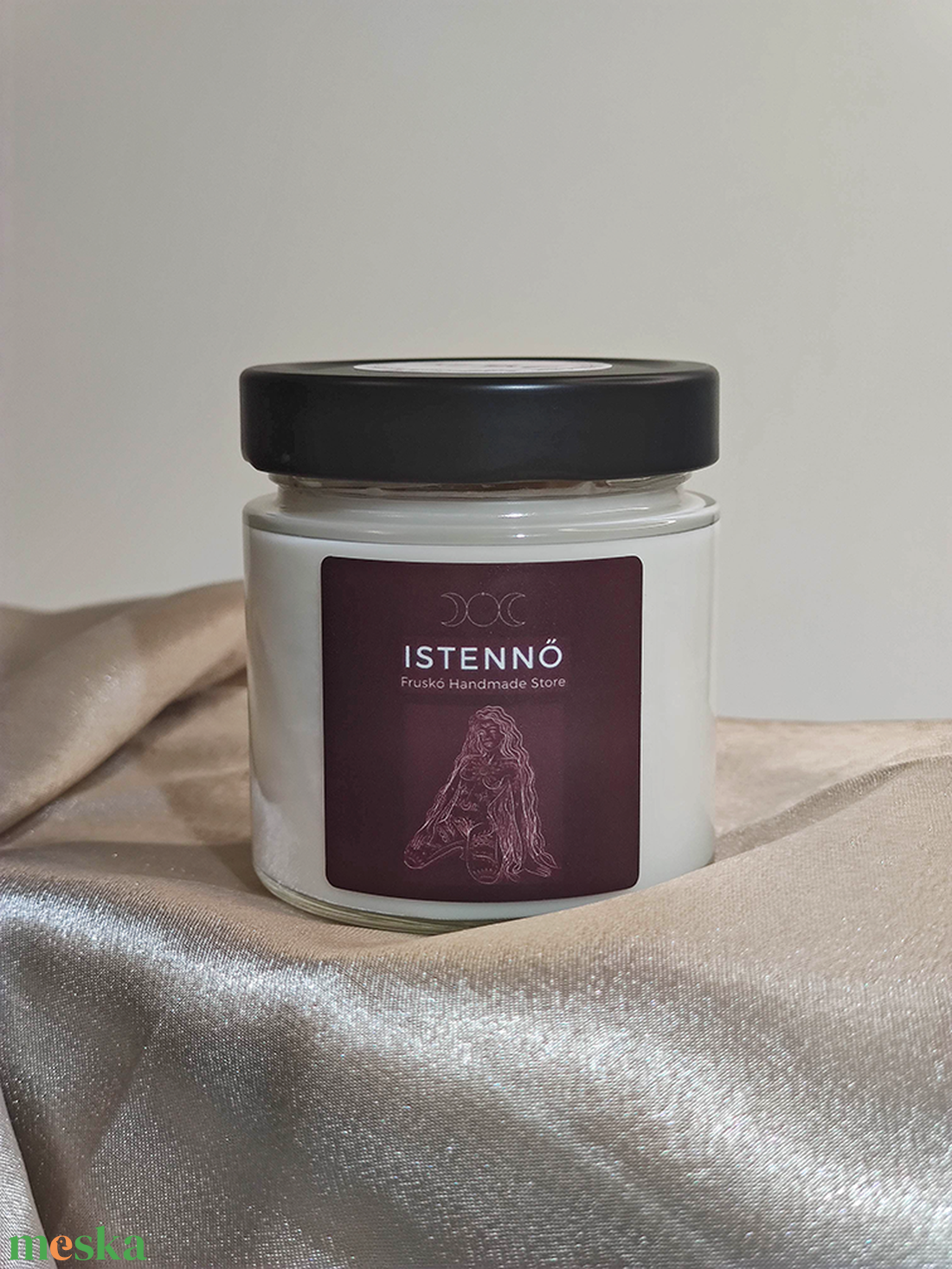 Istennő szójaviasz illatgyertya - otthon & életmód - gyertya, illat, aroma - gyertya - Meska.hu