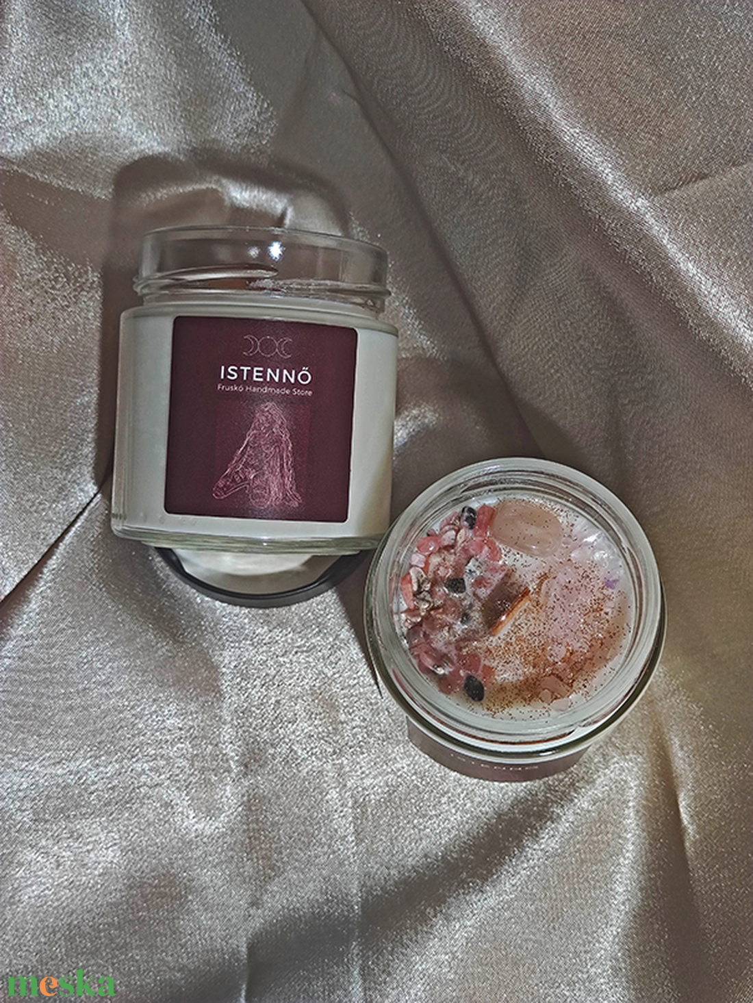 Istennő szójaviasz illatgyertya - otthon & életmód - gyertya, illat, aroma - gyertya - Meska.hu