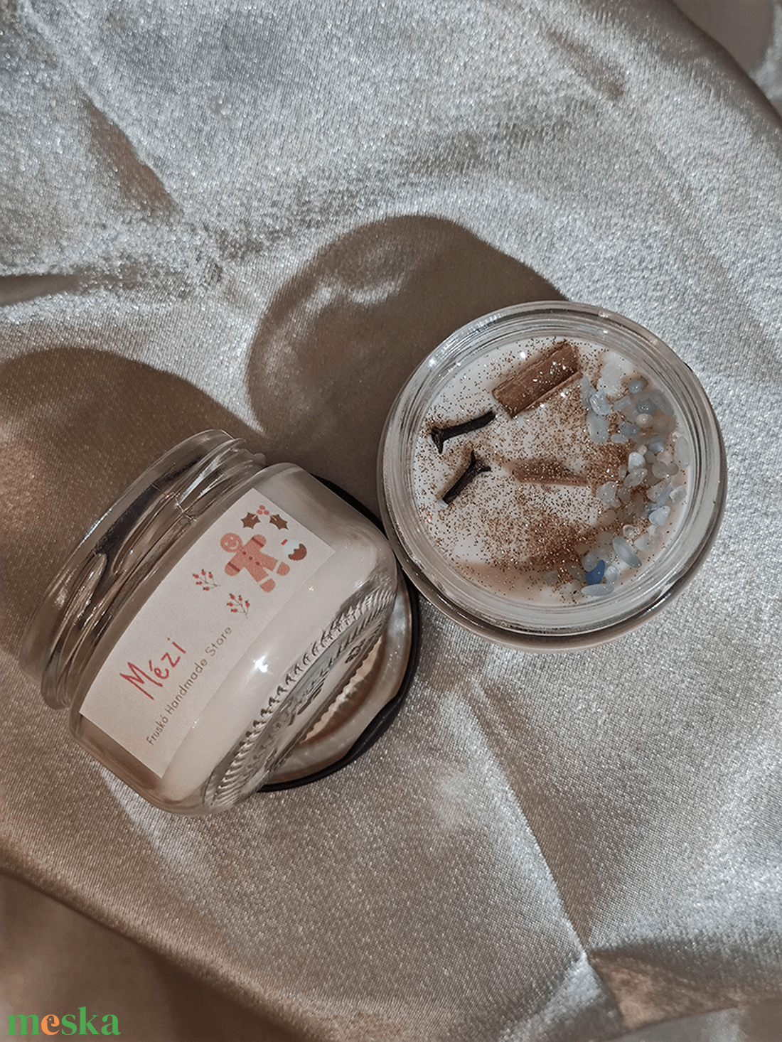 Mézi szójaviasz illatgyertya - otthon & életmód - gyertya, illat, aroma - gyertya - Meska.hu