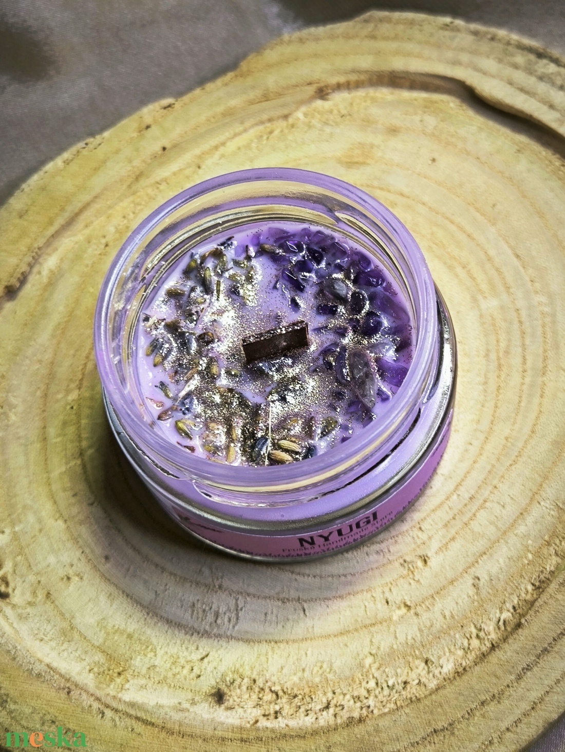 Nyugi szójaviasz illatgyertya - otthon & életmód - gyertya, illat, aroma - gyertya - Meska.hu