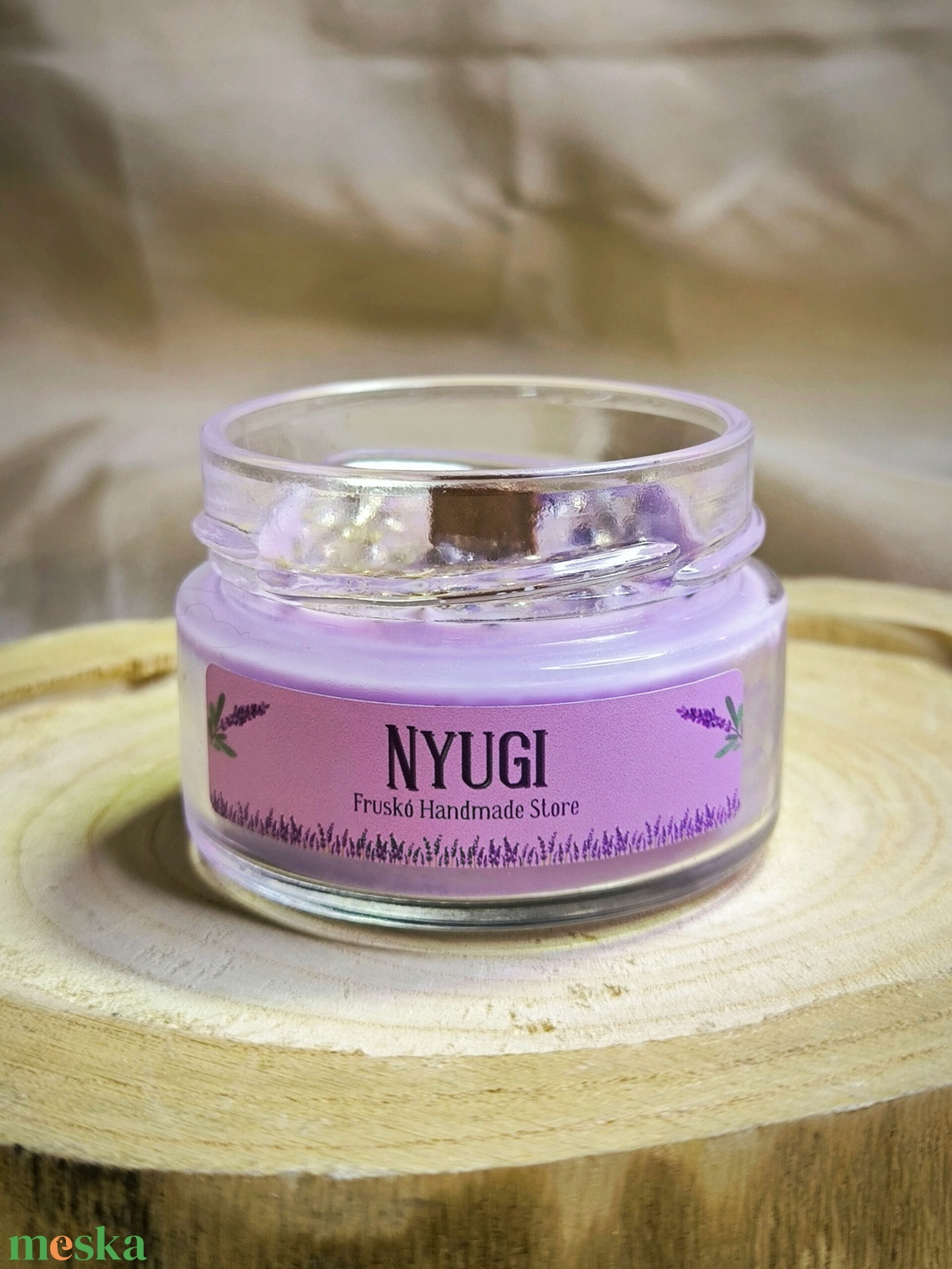 Nyugi szójaviasz illatgyertya - otthon & életmód - gyertya, illat, aroma - gyertya - Meska.hu