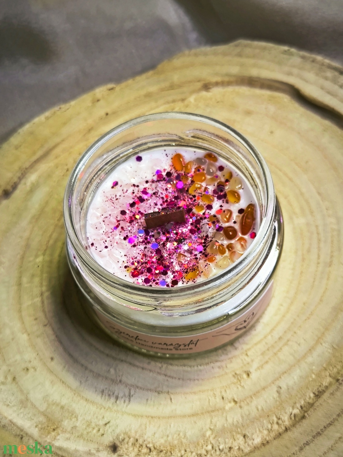 Szerelmi varázslat szójaviasz illatgyertya - otthon & életmód - gyertya, illat, aroma - gyertya - Meska.hu