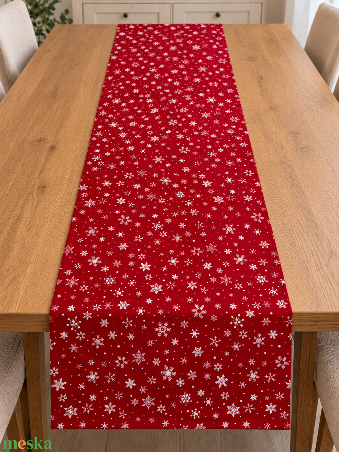 Karácsonyi terítő (asztali futó 45x140 cm) - otthon & életmód - lakástextil - abrosz, terítő - étkezőabrosz - Meska.hu