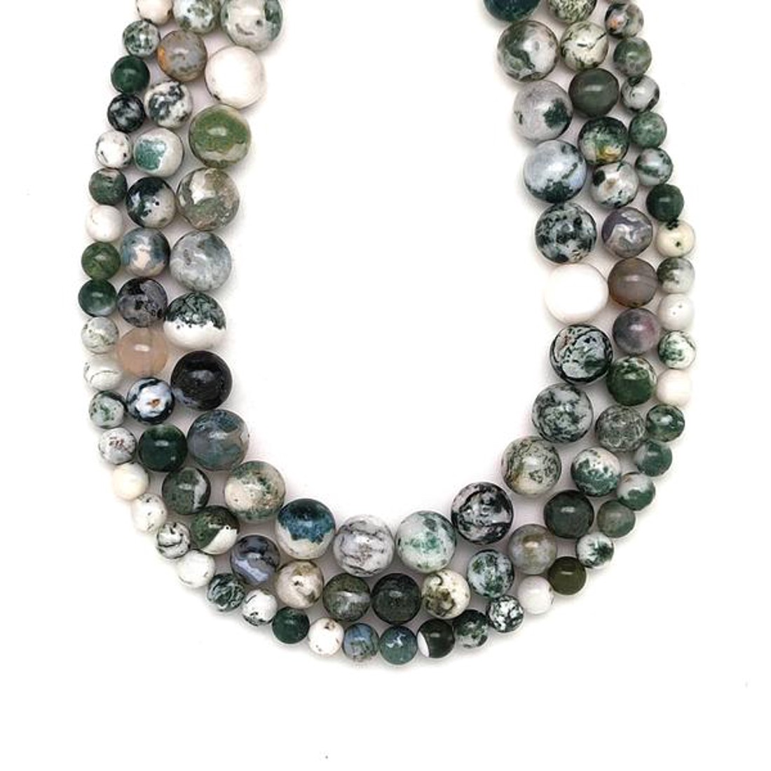 Achát fa golyó 10-11mm  ékszerkészítő alapanyag (füzér) - kellékek & szerszámok - ásvány alapanyag - ásványfüzér - Meska.hu