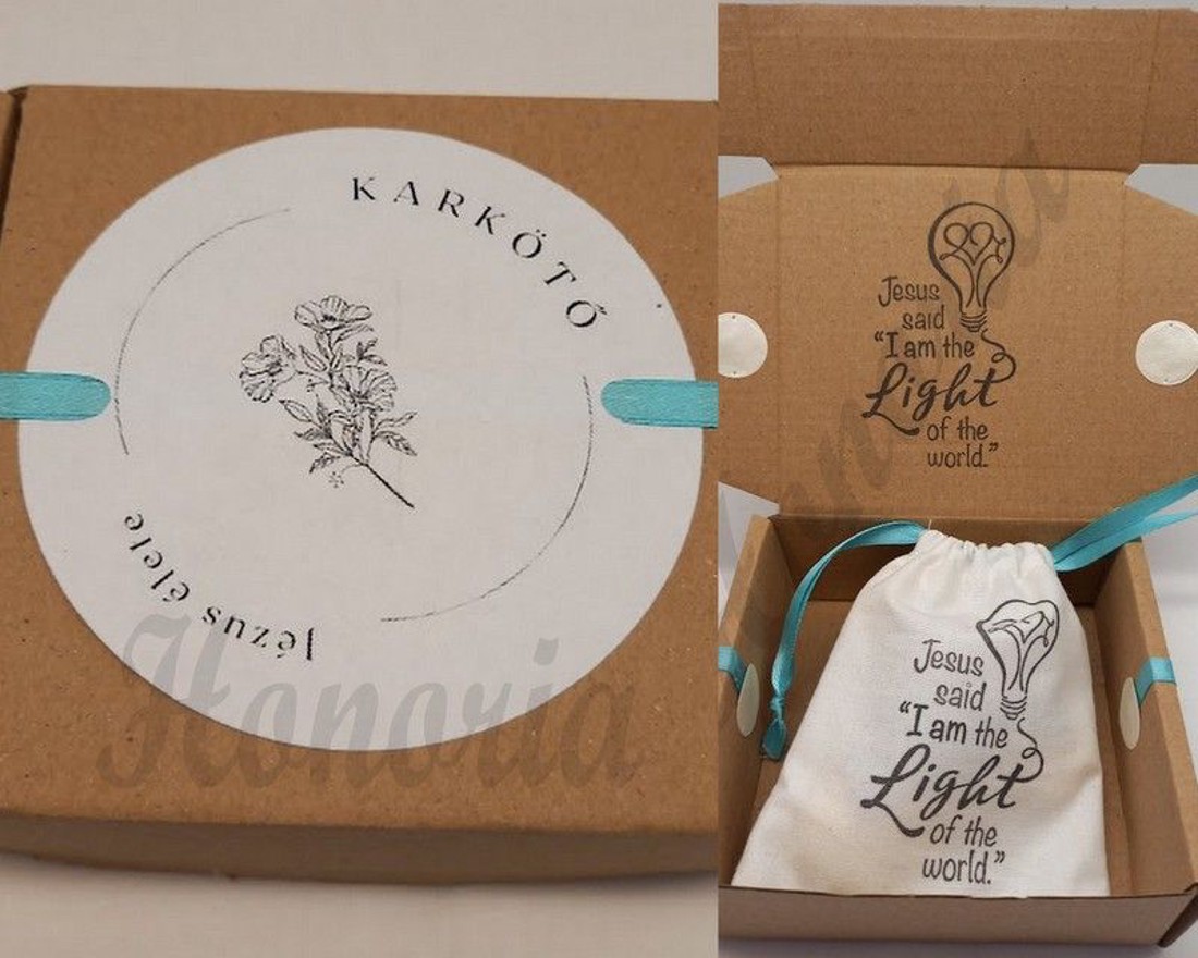 Jézus élete - keresztény történet karkötő-fehér-099 - ékszer - karkötő - bogyós karkötő - Meska.hu