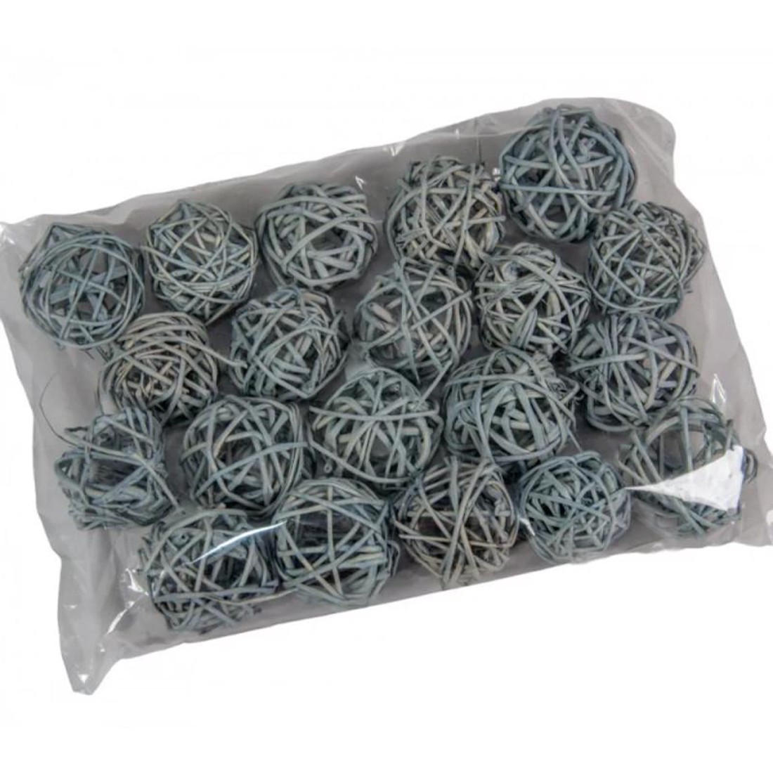 Vesszőlabda 4 cm-es 20 db - havas szürke - kellékek & szerszámok - dekorációs kellékek - vesszőlabda - Meska.hu