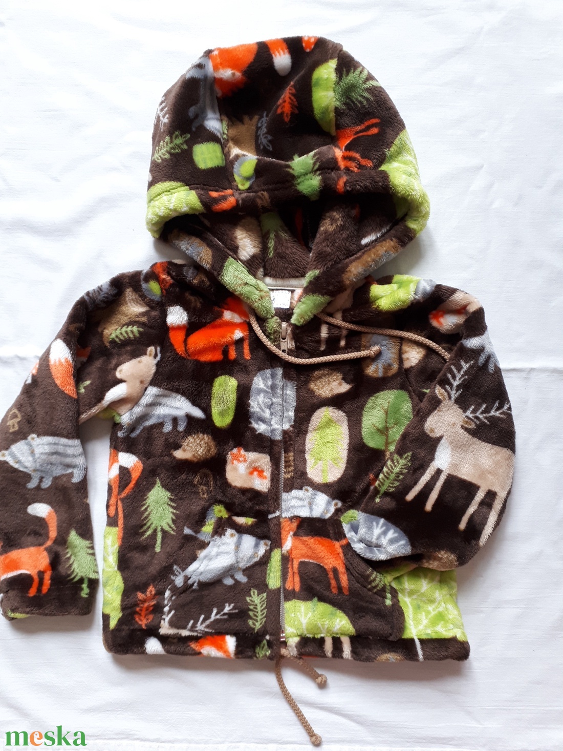 86-os wellsoft kapucnis kardigán - ruha & divat - gyerekruha - gyerek mellény - Meska.hu