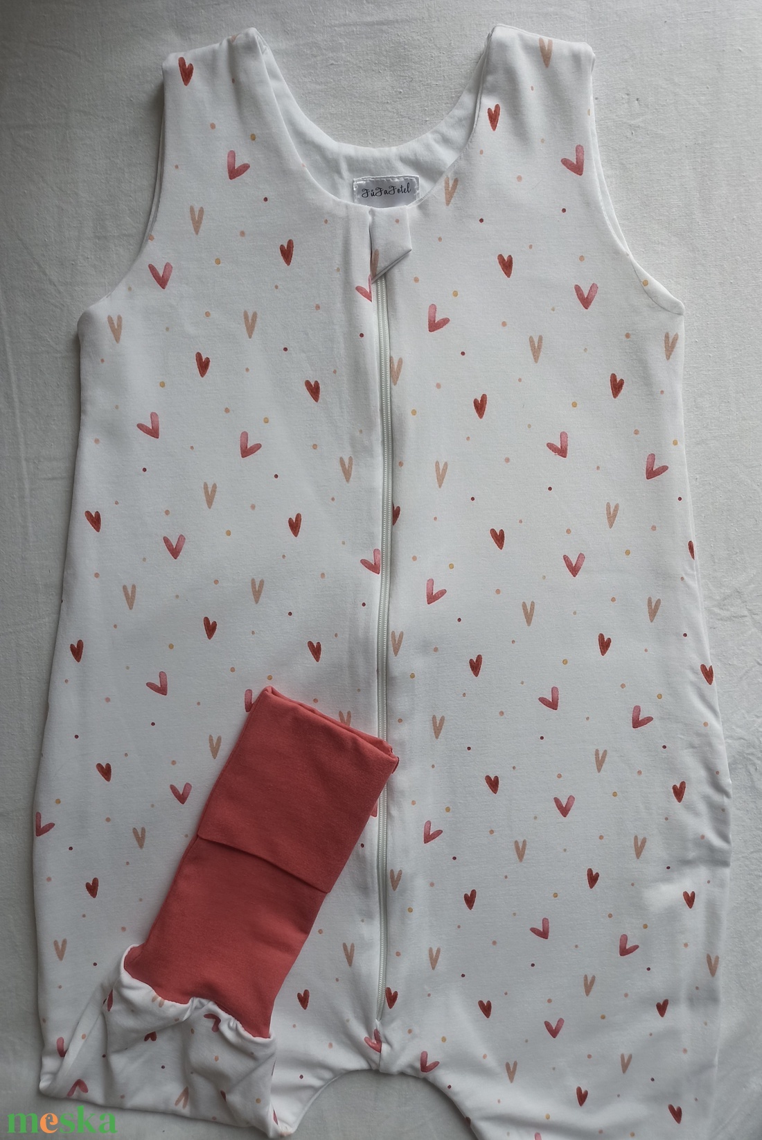 62 68 74 80 86 92 98 104 110 116 122 128 134 140 146 Tavaszi Téli Átmeneti pamut tipegő hálózsák RENDELÉSRE szívecskés - ruha & divat - gyerekruha - Meska.hu