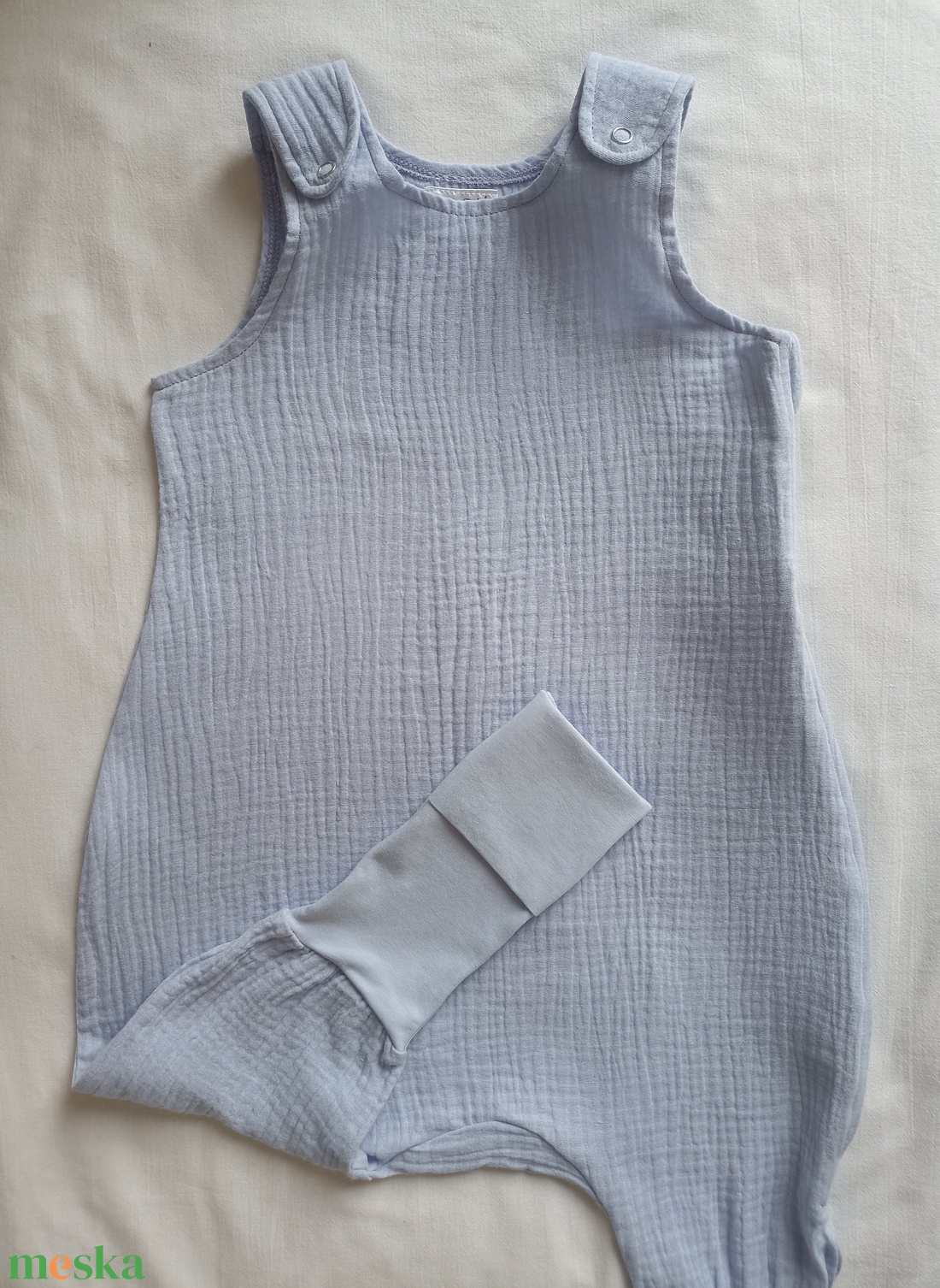 68-74-80-as Nyári duplagéz tipegő hálózsák 24-25 fok feletti éjszakákba - ruha & divat - gyerekruha - Meska.hu