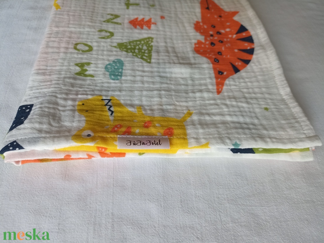 Nyári muszlin babatakaró kánikula duplagéz gyerektakaró 70x90 cm színes dínós - otthon & életmód - babaszoba, gyerekszoba - babatakaró, gyerek pléd - Meska.hu Nyári muszlin babatakaró kánikula duplagéz gyerektakaró 70x90 cm színes dínós - otthon & életmód - babaszoba, gyerekszoba - babatakaró, gyerek pléd - Meska.hu