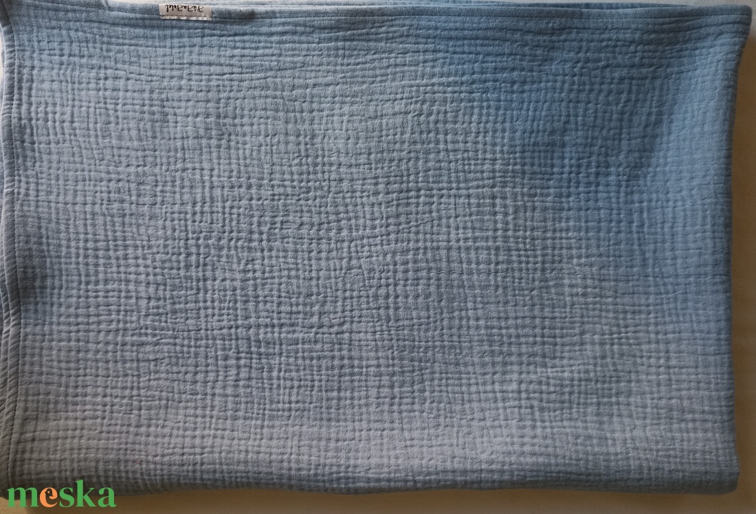 Nyári kánikula duplagéz felnőtt takaró muszlin 140x190 cm fakó farmerkék - otthon & életmód - lakástextil - felnőtt takaró, pléd - Meska.hu Nyári kánikula duplagéz felnőtt takaró muszlin 140x190 cm fakó farmerkék - otthon & életmód - lakástextil - felnőtt takaró, pléd - Meska.hu