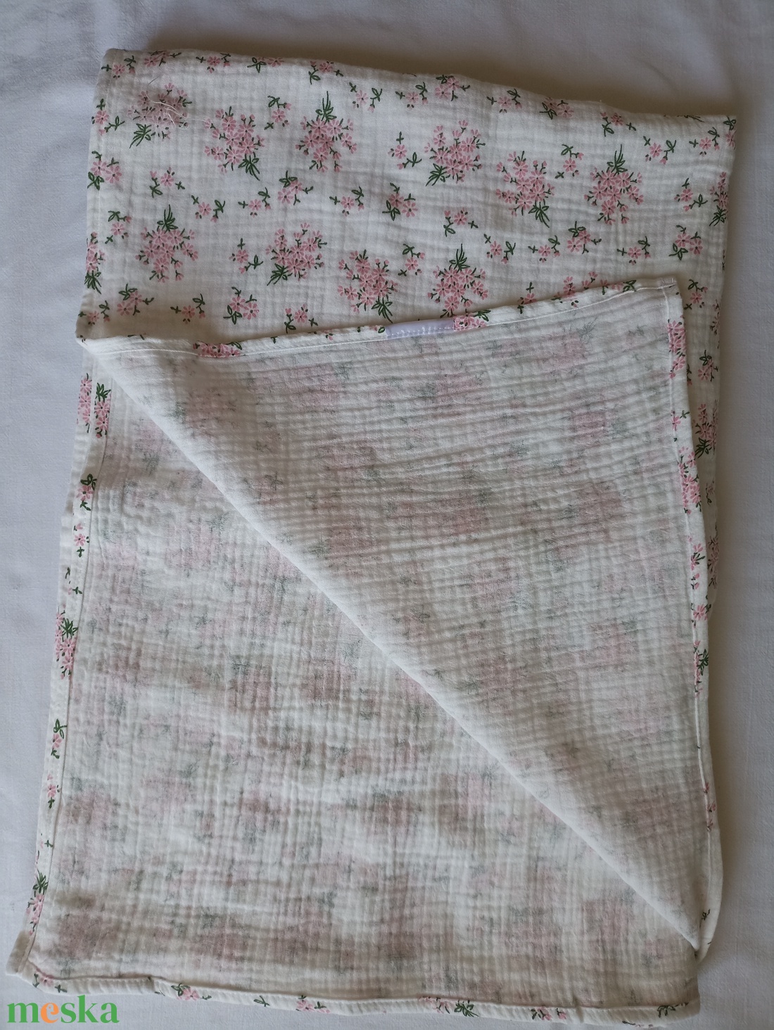 Nyári kánikula duplagéz felnőtt takaró muszlin 140x190 cm virágcsokor - otthon & életmód - lakástextil - felnőtt takaró, pléd - Meska.hu Nyári kánikula duplagéz felnőtt takaró muszlin 140x190 cm virágcsokor - otthon & életmód - lakástextil - felnőtt takaró, pléd - Meska.hu