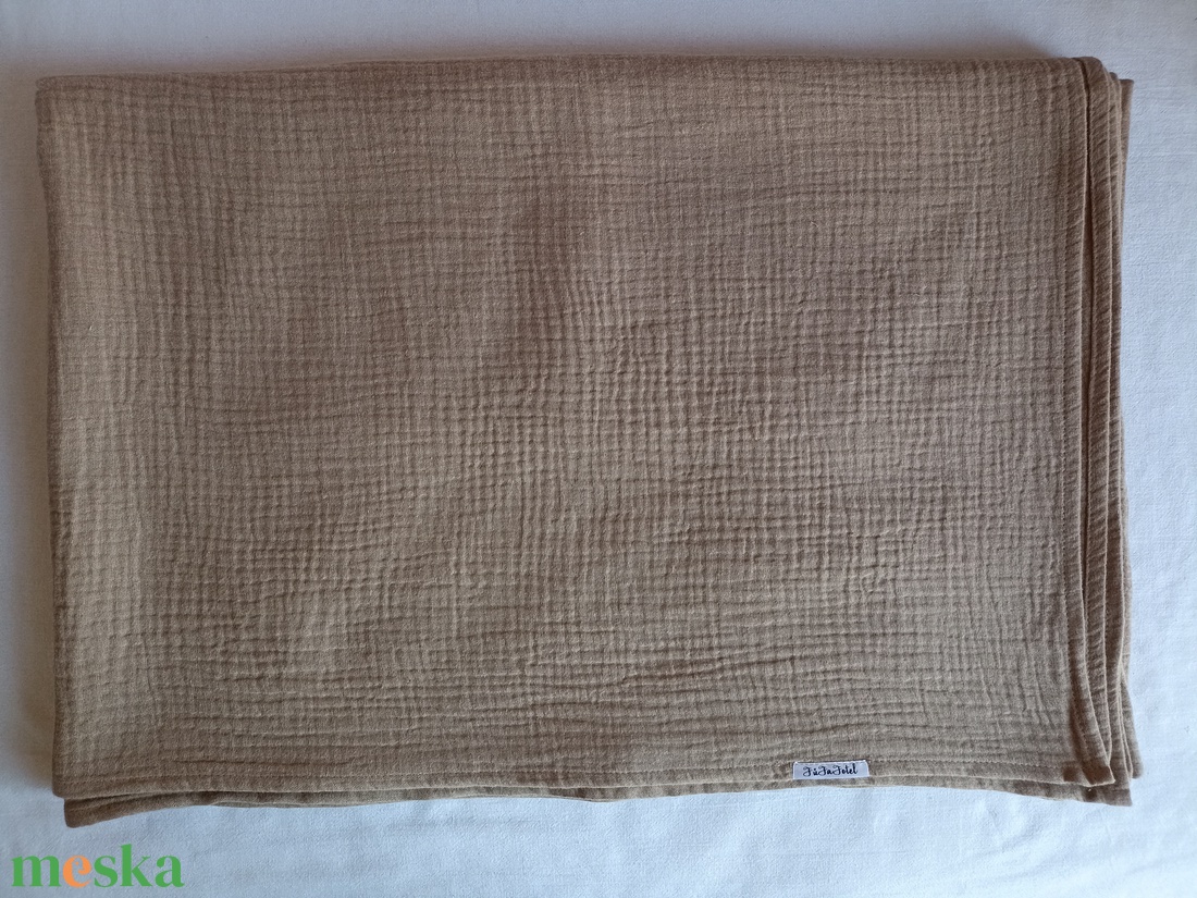 Nyári kánikula duplagéz felnőtt takaró muszlin 140x00 cm tejeskávé - otthon & életmód - lakástextil - felnőtt takaró, pléd - Meska.hu Nyári kánikula duplagéz felnőtt takaró muszlin 140x00 cm tejeskávé - otthon & életmód - lakástextil - felnőtt takaró, pléd - Meska.hu