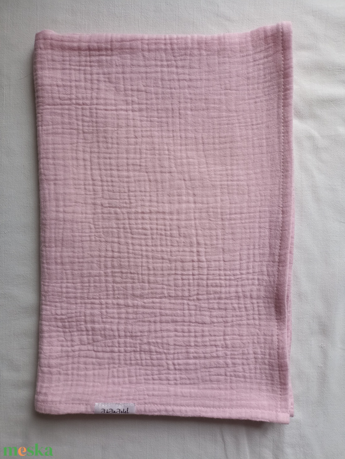 Nyári muszlin babatakaró kánikula duplagéz gyerektakaró 70x90 cm halvány lilásrózsa - otthon & életmód - babaszoba, gyerekszoba - babatakaró, gyerek pléd - Meska.hu