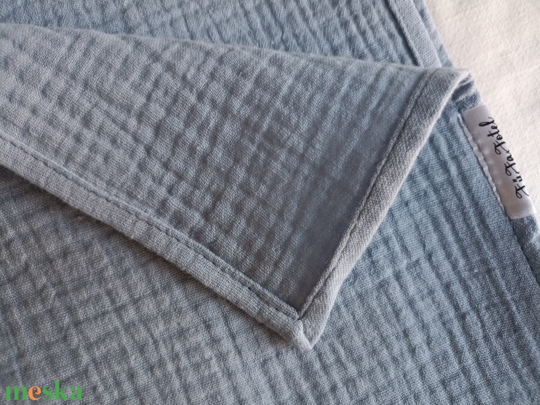 Nyári muszlin babatakaró kánikula duplagéz gyerektakaró 70x90 cm fakó farmerkék - otthon & életmód - babaszoba, gyerekszoba - babatakaró, gyerek pléd - Meska.hu Nyári muszlin babatakaró kánikula duplagéz gyerektakaró 70x90 cm fakó farmerkék - otthon & életmód - babaszoba, gyerekszoba - babatakaró, gyerek pléd - Meska.hu