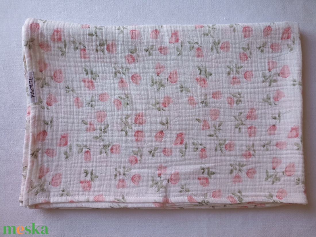 Nyári muszlin babatakaró kánikula duplagéz gyerektakaró 70x90 cm rózsa virág - otthon & életmód - babaszoba, gyerekszoba - babatakaró, gyerek pléd - Meska.hu Nyári muszlin babatakaró kánikula duplagéz gyerektakaró 70x90 cm rózsa virág - otthon & életmód - babaszoba, gyerekszoba - babatakaró, gyerek pléd - Meska.hu