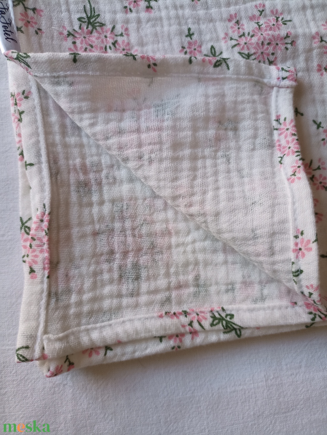 Nyári muszlin babatakaró kánikula duplagéz gyerektakaró 70x90 cm virágcsokor - otthon & életmód - babaszoba, gyerekszoba - babatakaró, gyerek pléd - Meska.hu