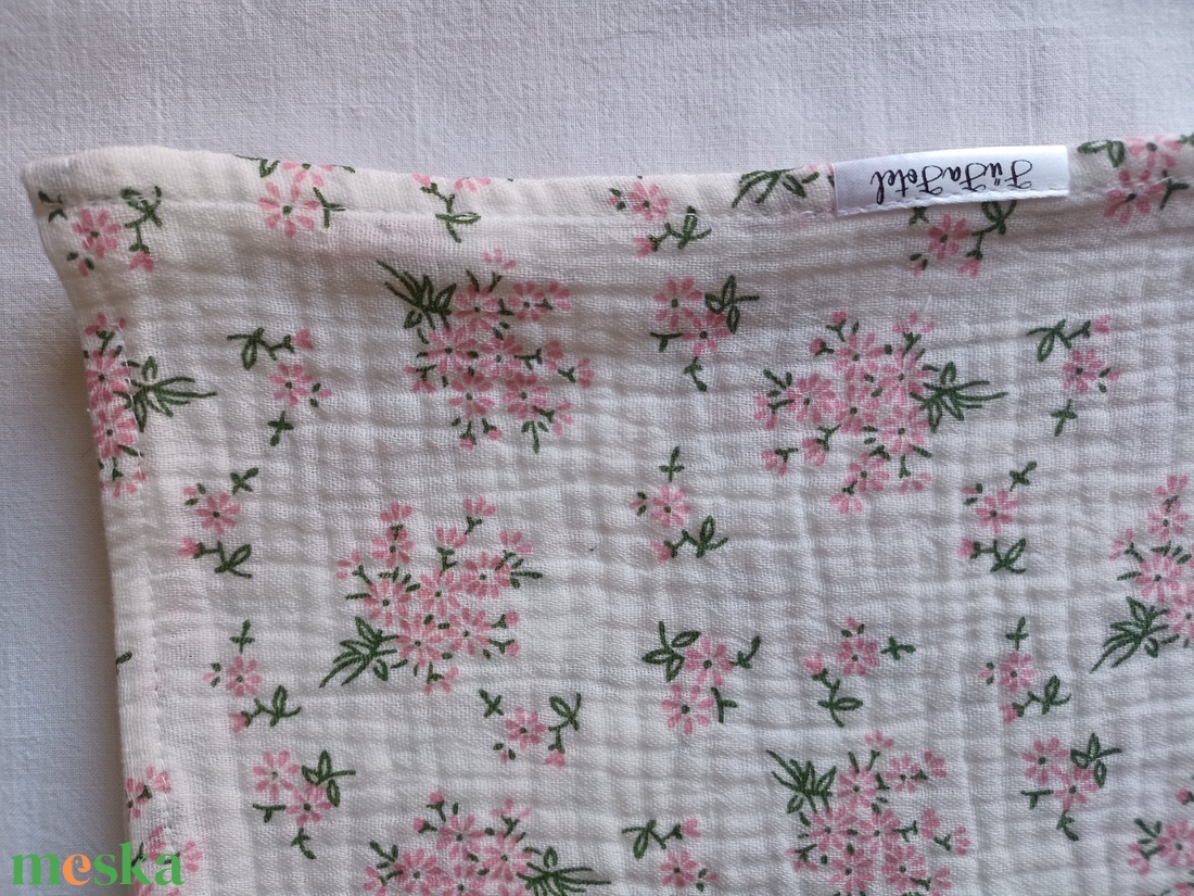 Nyári muszlin babatakaró kánikula duplagéz gyerektakaró 70x90 cm virágcsokor - otthon & életmód - babaszoba, gyerekszoba - babatakaró, gyerek pléd - Meska.hu