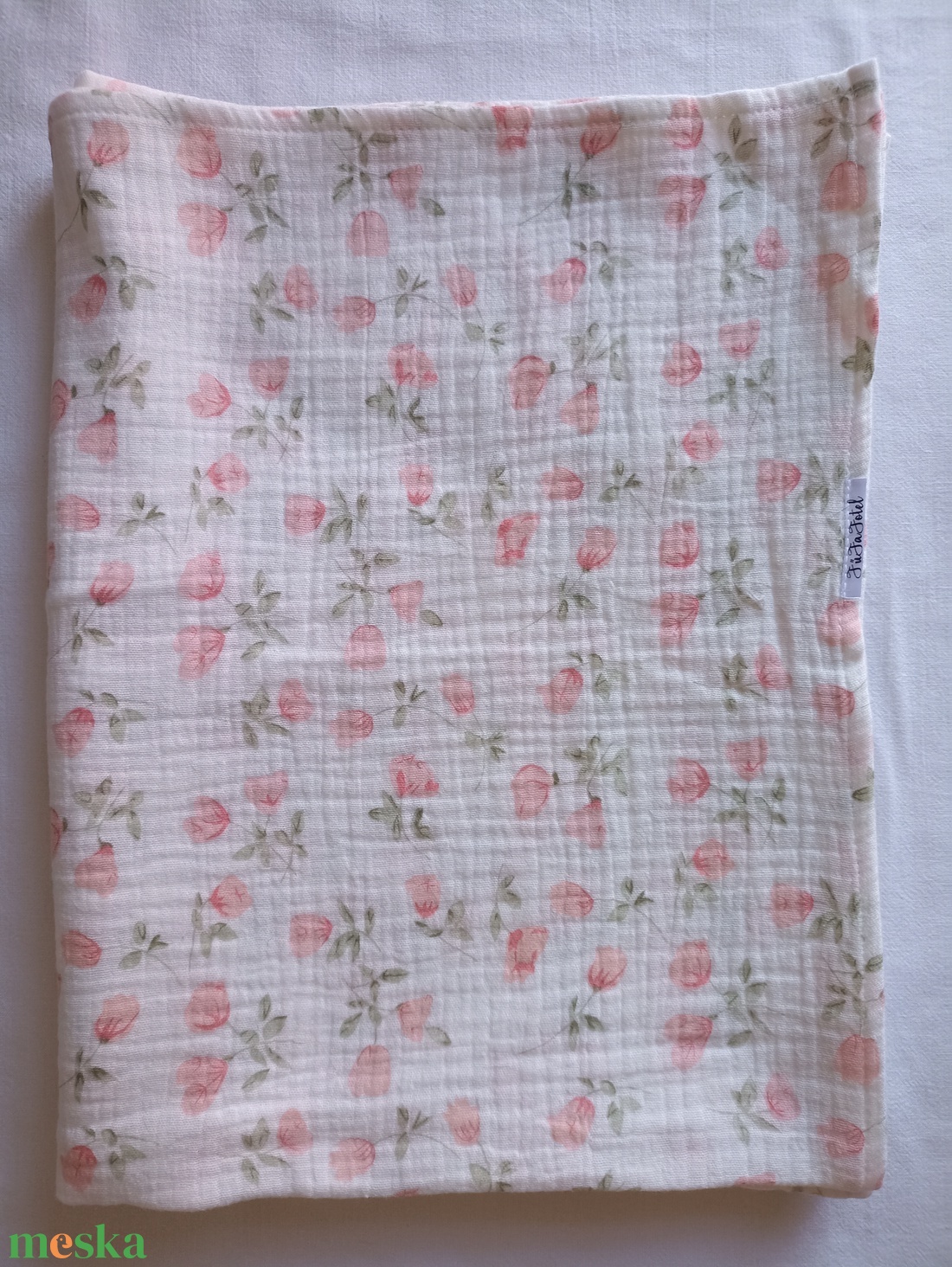 Nyári muszlin kánikula ovistakaró duplagéz gyerektakaró 100x130 cm rózsás - otthon & életmód - babaszoba, gyerekszoba - babatakaró, gyerek pléd - Meska.hu Nyári muszlin kánikula ovistakaró duplagéz gyerektakaró 100x130 cm rózsás - otthon & életmód - babaszoba, gyerekszoba - babatakaró, gyerek pléd - Meska.hu