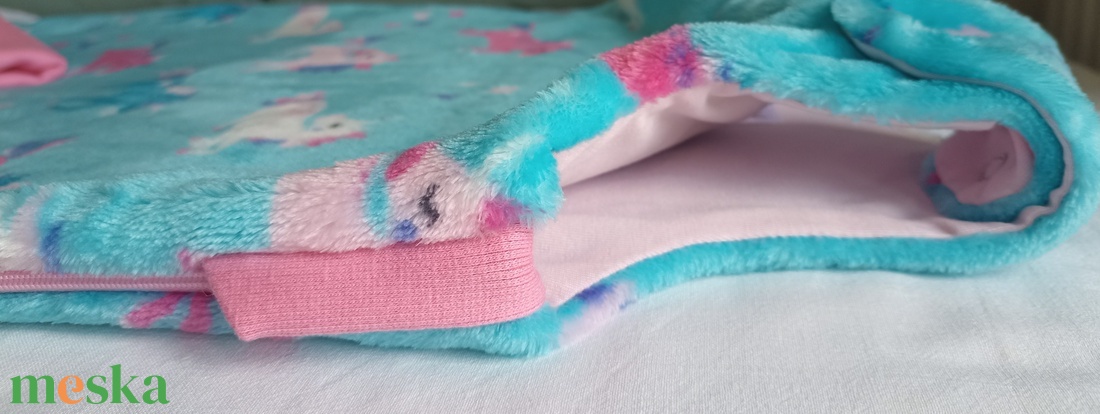 86-92-98-as őszi téli tipegő hálózsák wellsoft + vékony pamut 20-23 fok egyszarvús - baba - mama - babaruházat - tipegőhálózsák - Meska.hu