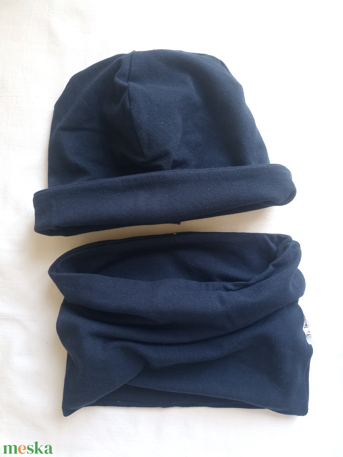  átmeneti őszi kétrétegű pamut sapka sál - ruha & divat - babaruha & gyerekruha - babasapka - Meska.hu