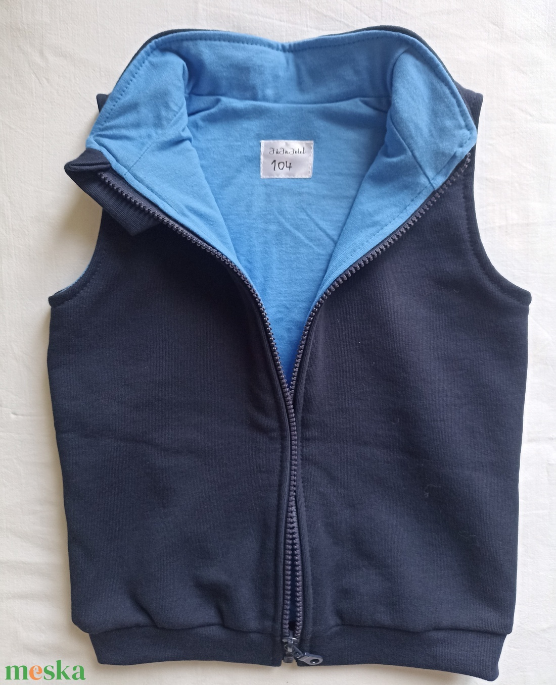 104-es őszi kétrétegű pamut mellény FűFaFotel - ruha & divat - babaruha & gyerekruha - gyerek mellény - Meska.hu