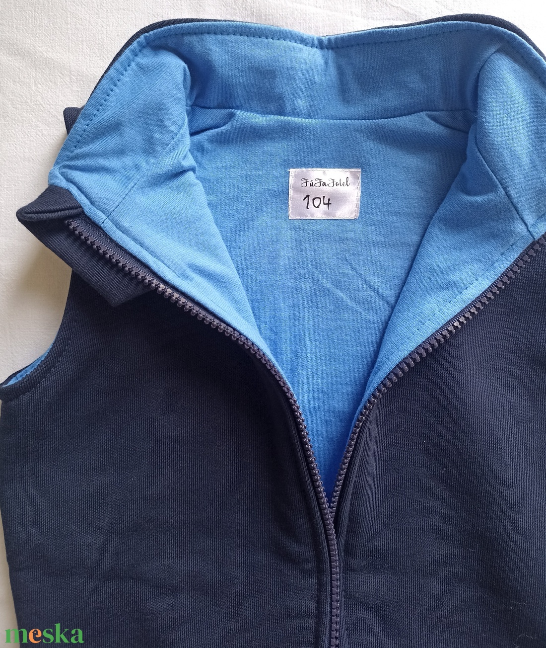 104-es őszi kétrétegű pamut mellény FűFaFotel - ruha & divat - babaruha & gyerekruha - gyerek mellény - Meska.hu