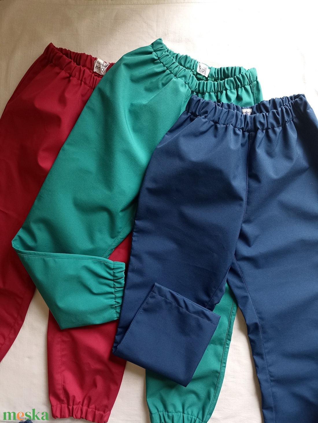 110-116 Softshell nadrág vízhatlan esőnadrág őszi vékony esőruha  - ruha & divat - babaruha & gyerekruha - nadrág - Meska.hu