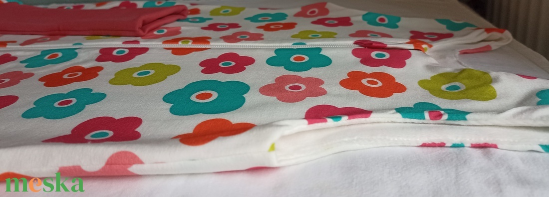 122-128-134-es őszi téli tipegő hálózsák átmeneti pamut színes virágos - ruha & divat - babaruha & gyerekruha - tipegőhálózsák - Meska.hu