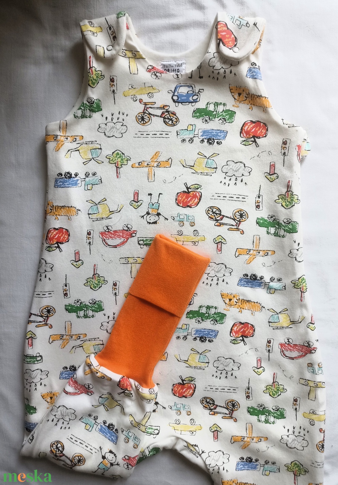 92-98-104-es Átmeneti őszi tipegő hálózsák pamut gyerekrajzos - ruha & divat - babaruha & gyerekruha - tipegőhálózsák - Meska.hu