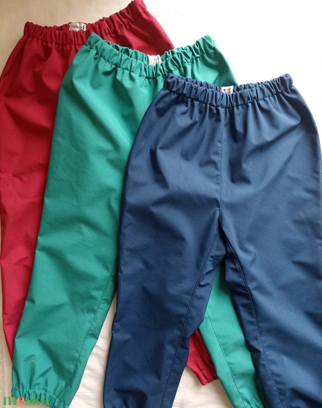 110-116 Softshell nadrág vízhatlan esőnadrág őszi vékony esőruha  - ruha & divat - babaruha & gyerekruha - nadrág - Meska.hu