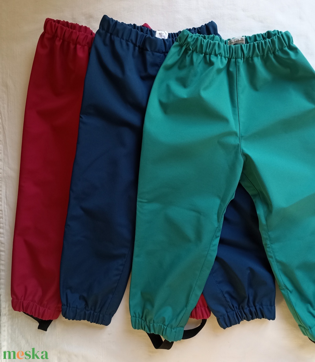 86-92 Softshell nadrág vízhatlan esőnadrág őszi vékony esőruha  - ruha & divat - babaruha & gyerekruha - nadrág - Meska.hu