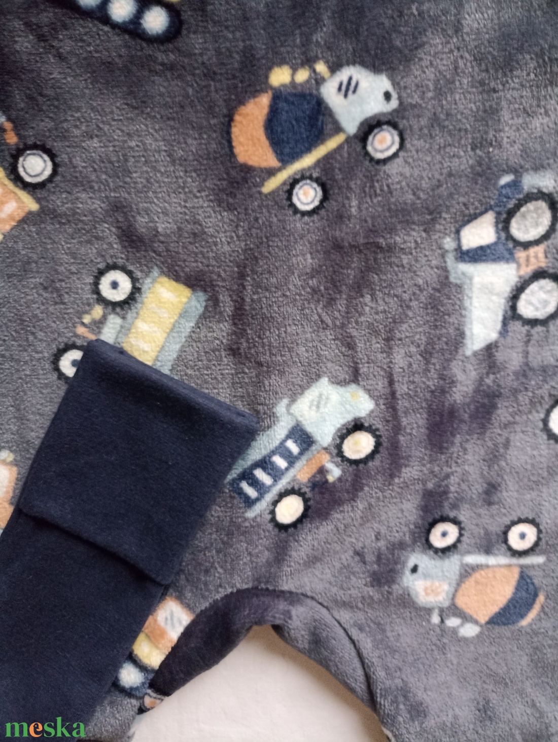 86-92-98-as őszi téli tipegő hálózsák 20-23 fokba wellsoft szürke markolós - ruha & divat - babaruha & gyerekruha - tipegőhálózsák - Meska.hu