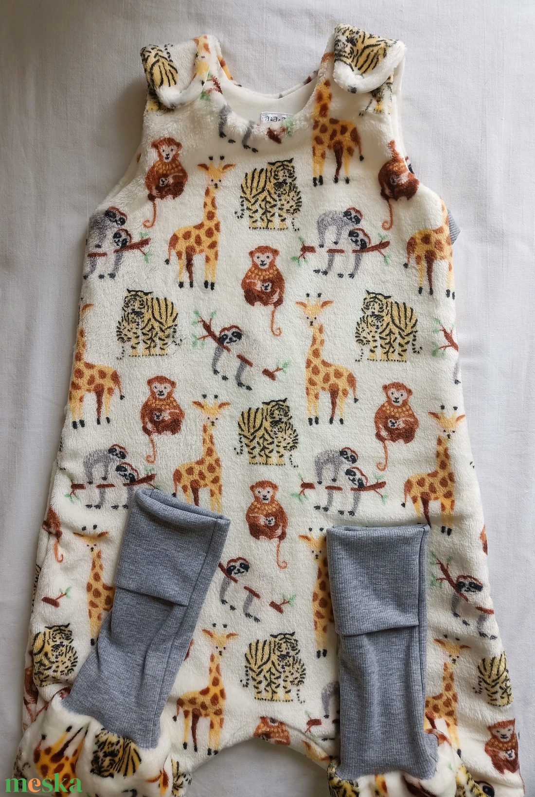 86-92-98-as őszi téli tipegő hálózsák wellsoft + vékony pamut szafaris - ruha & divat - babaruha & gyerekruha - tipegőhálózsák - Meska.hu