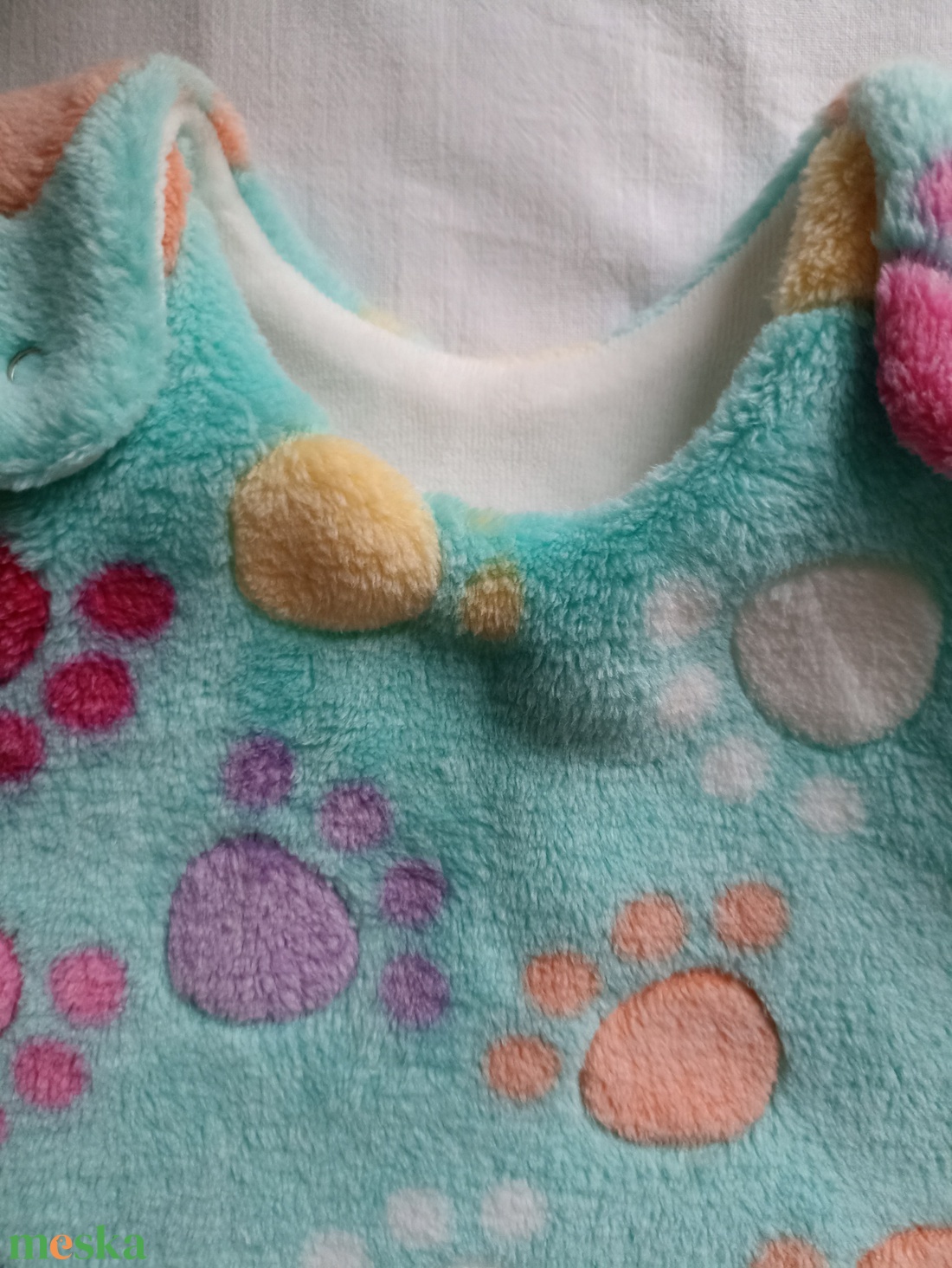 74-80-86-os téli tipegő hálózsák wellsoft + bébiplüss mneta tappancsos - ruha & divat - babaruha & gyerekruha - tipegőhálózsák - Meska.hu