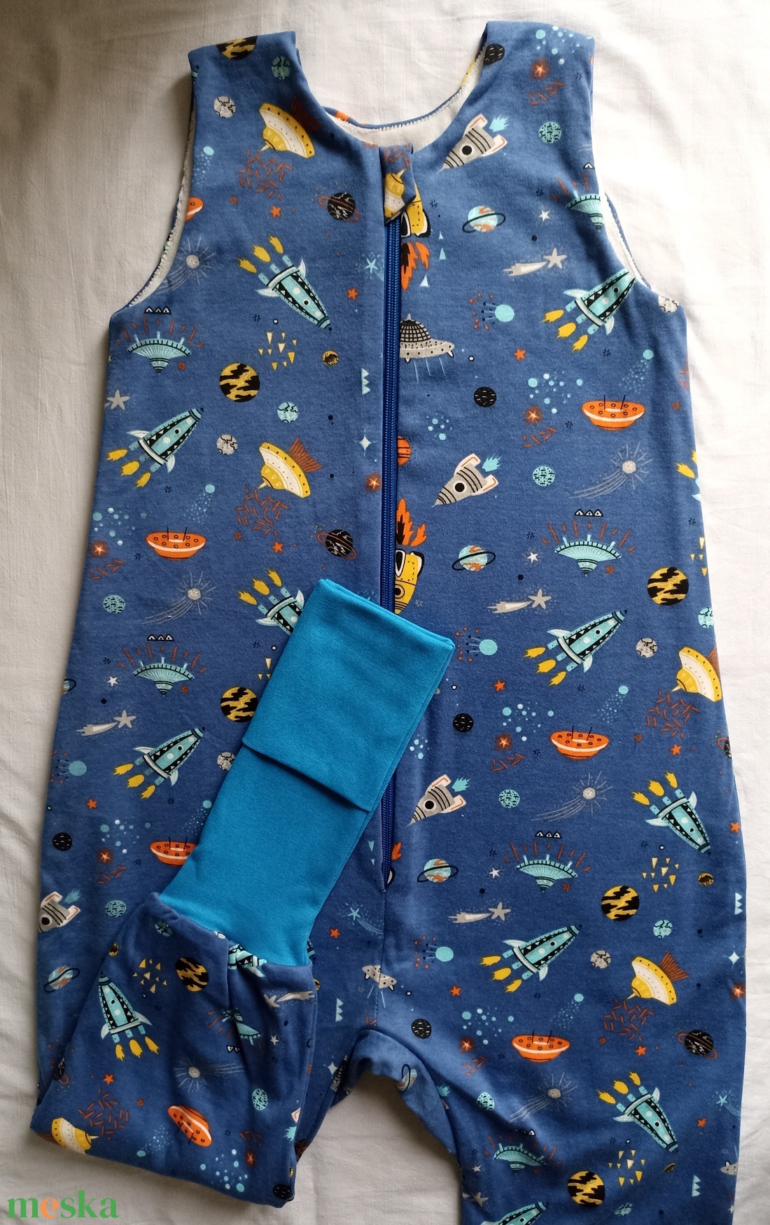 110-116-122-es Őszi téli tipegő hálózsák átmeneti pamut űrhajós - ruha & divat - babaruha & gyerekruha - tipegőhálózsák - Meska.hu