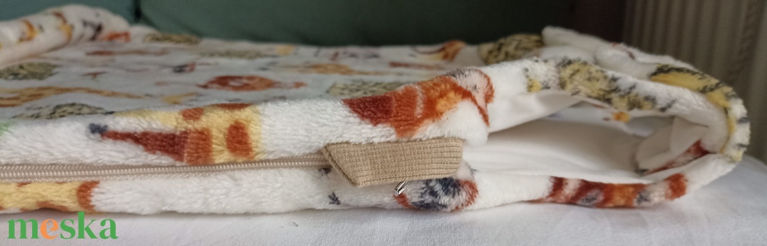 62-68-74-80-as őszi téli wellsoft babahálózsák belül pamutréteggel szafaris - ruha & divat - babaruha & gyerekruha - tipegőhálózsák - Meska.hu