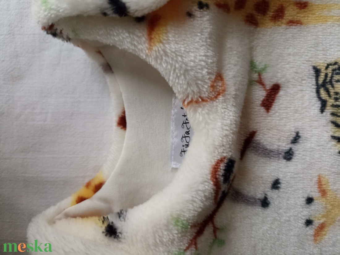 62-68-74-80-as őszi téli wellsoft babahálózsák belül pamutréteggel szafaris - ruha & divat - babaruha & gyerekruha - tipegőhálózsák - Meska.hu