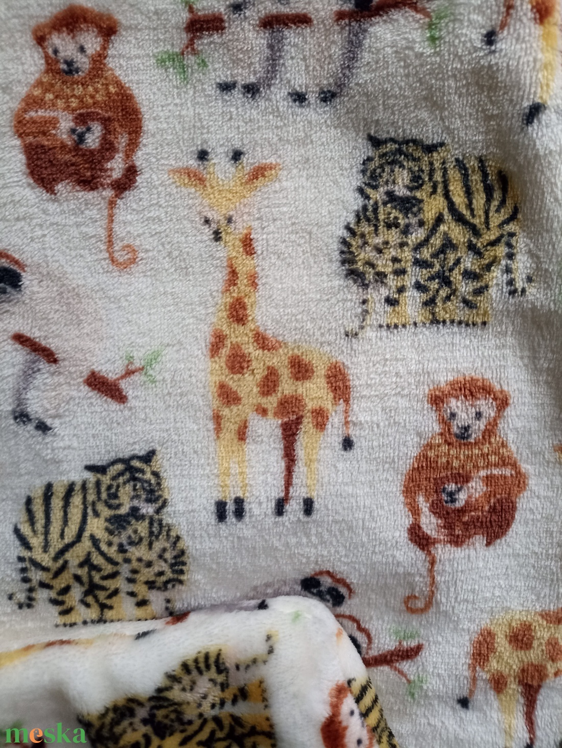 62-68-74-80-as őszi téli wellsoft babahálózsák belül pamutréteggel szafaris - ruha & divat - babaruha & gyerekruha - tipegőhálózsák - Meska.hu