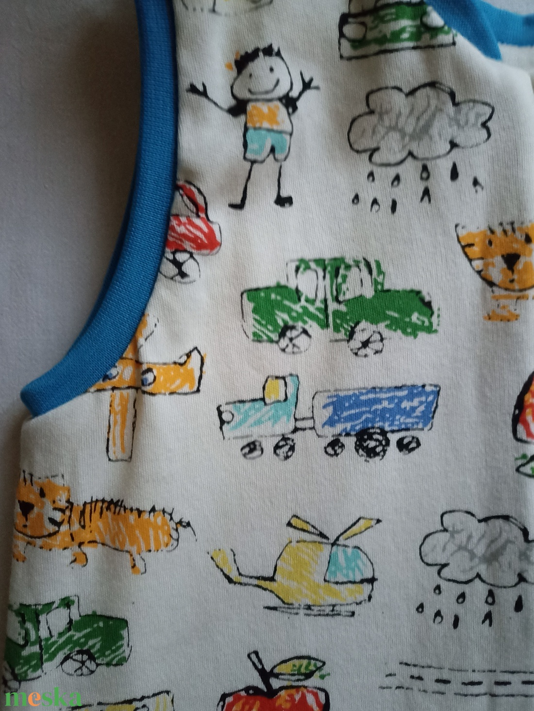 98-104-110-es Őszi téli tipegő hálózsák átmeneti pamut gyerekrajzos - baba - mama - babaruházat - tipegőhálózsák - Meska.hu