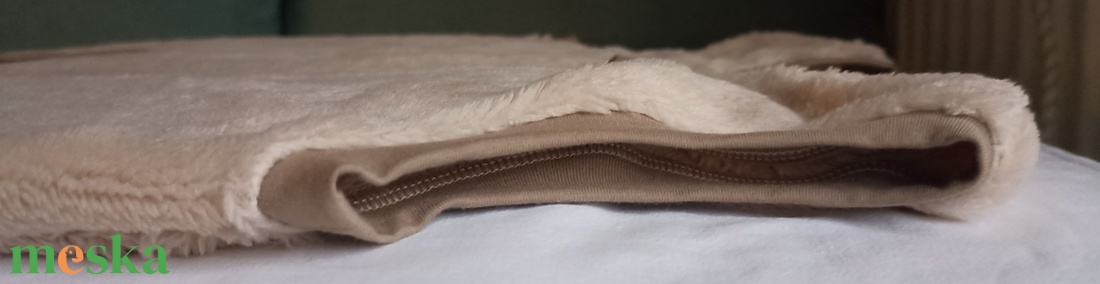 128-134-140-es Őszi téli tipegő hálózsák wellsoft 20-22 fokba drapp beige - baba - mama - babaruházat - tipegőhálózsák - Meska.hu