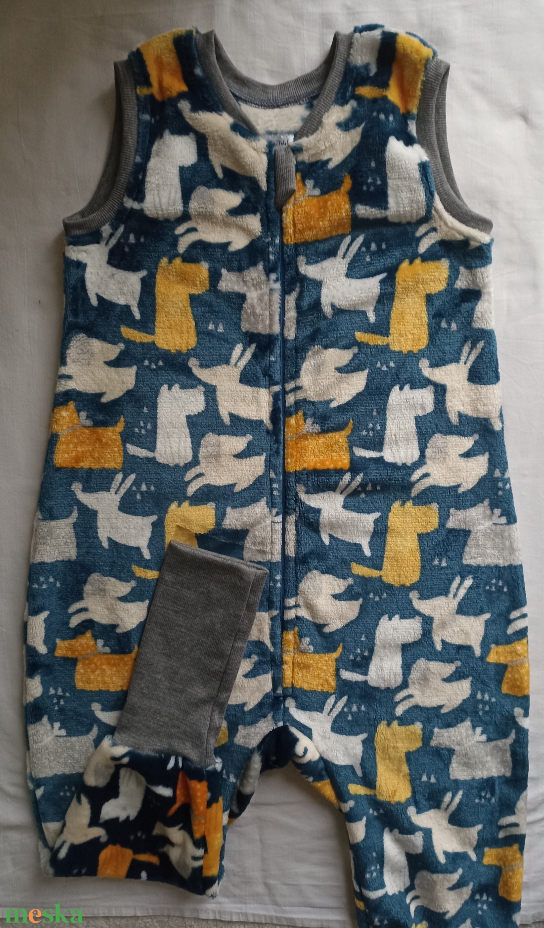 110-116-122-es őszi téli tipegő hálózsák 20-23 fokba wellsoft kutyás - baba - mama - babaruházat - tipegőhálózsák - Meska.hu