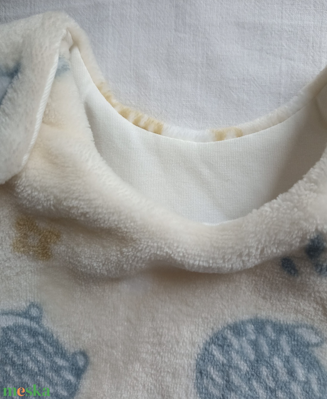 92-98-104-es őszi téli tipegő hálózsák 20-23 fokba wellsoft+ vékony pamut sünis - baba - mama - babaruházat - tipegőhálózsák - Meska.hu