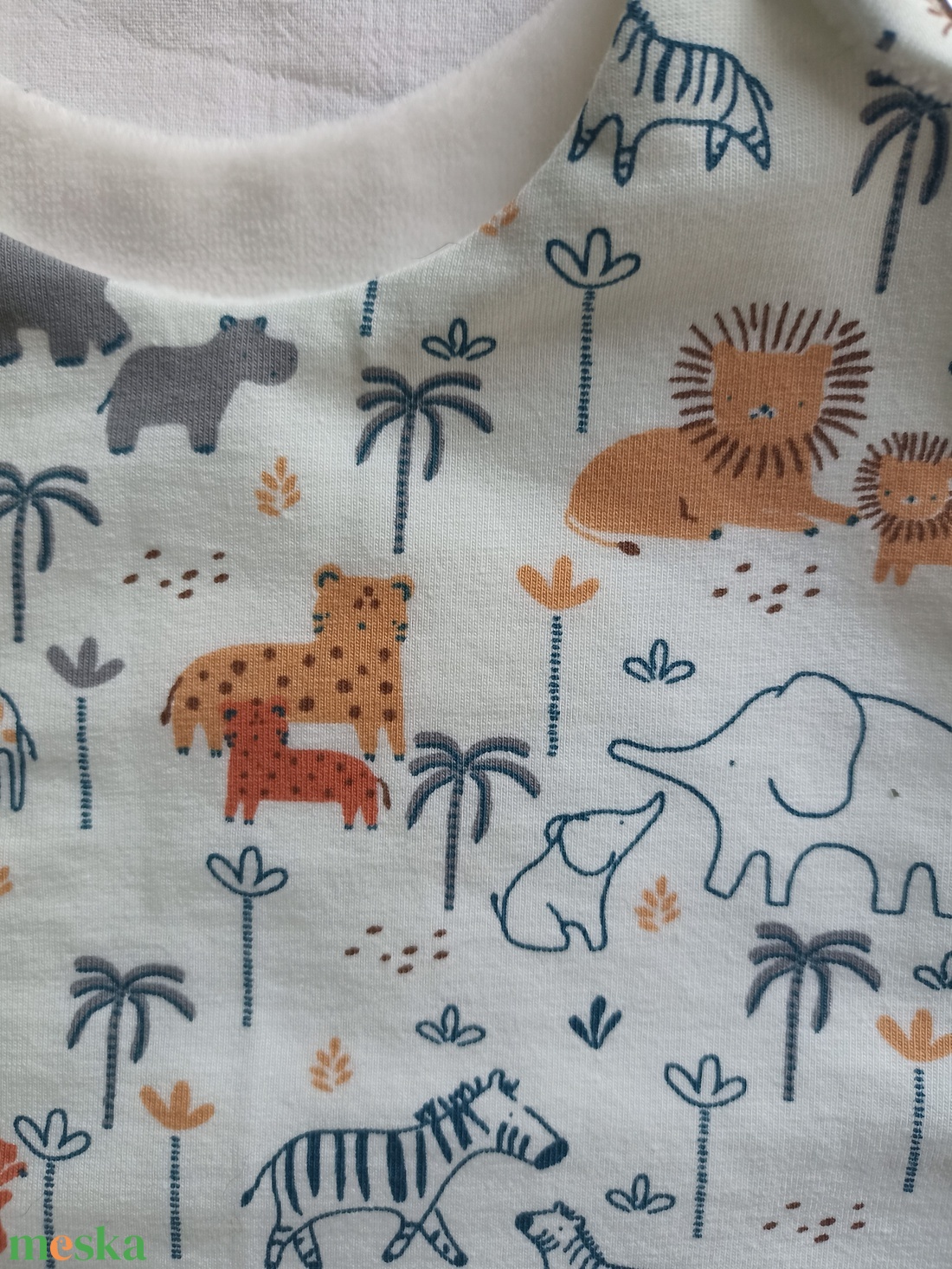 104-110-116-os Őszi téli tipegő hálózsák 21-23 fokba átmeneti pamut szafaris - baba - mama - babaruházat - tipegőhálózsák - Meska.hu