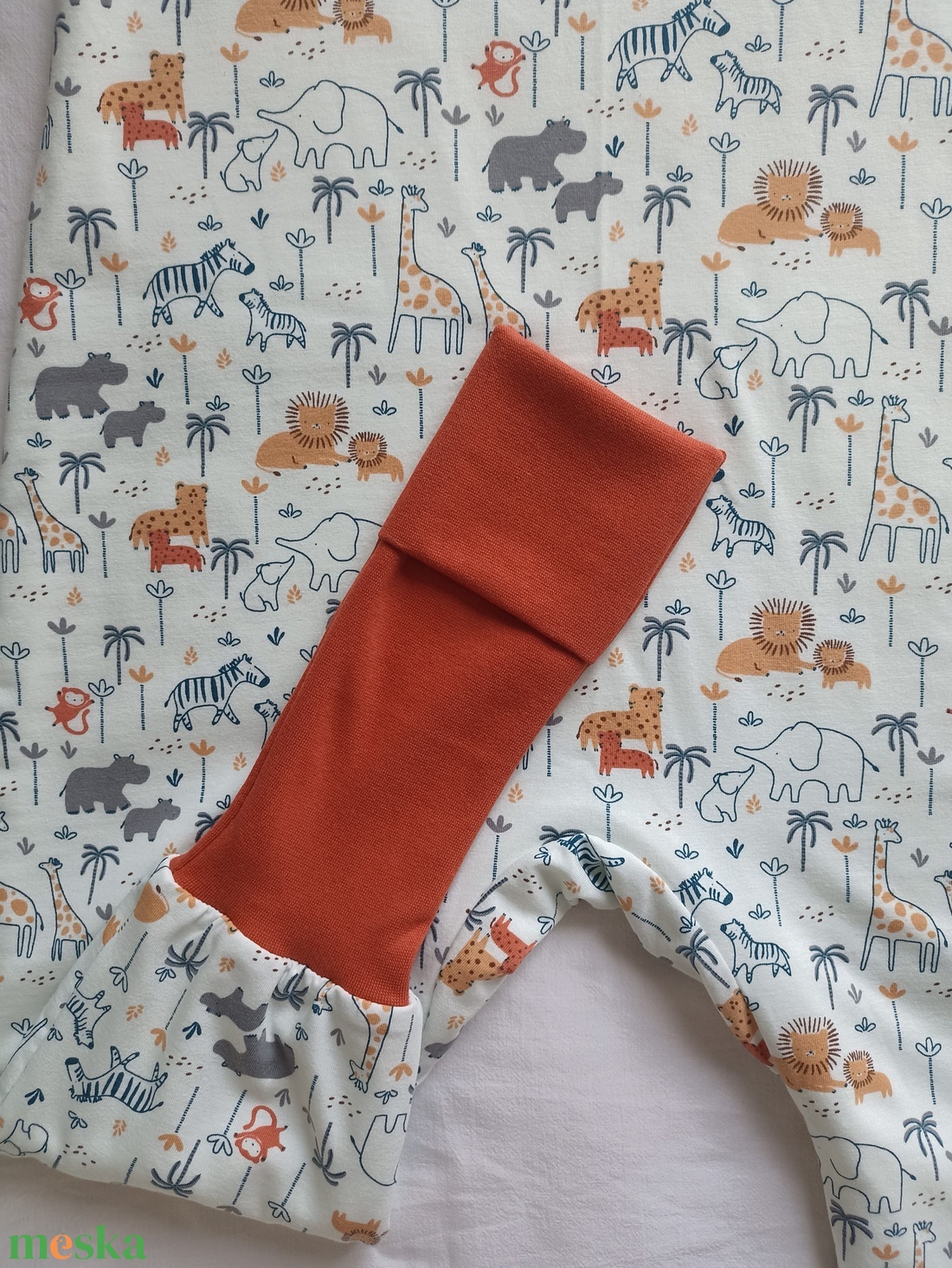 104-110-116-os Őszi téli tipegő hálózsák 21-23 fokba átmeneti pamut szafaris - baba - mama - babaruházat - tipegőhálózsák - Meska.hu