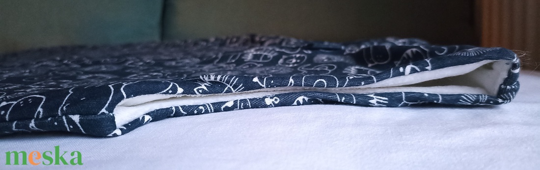 104-110-116-os Őszi téli tipegő hálózsák 21-23 fokba átmeneti pamut sötékék állatos - baba - mama - babaruházat - tipegőhálózsák - Meska.hu