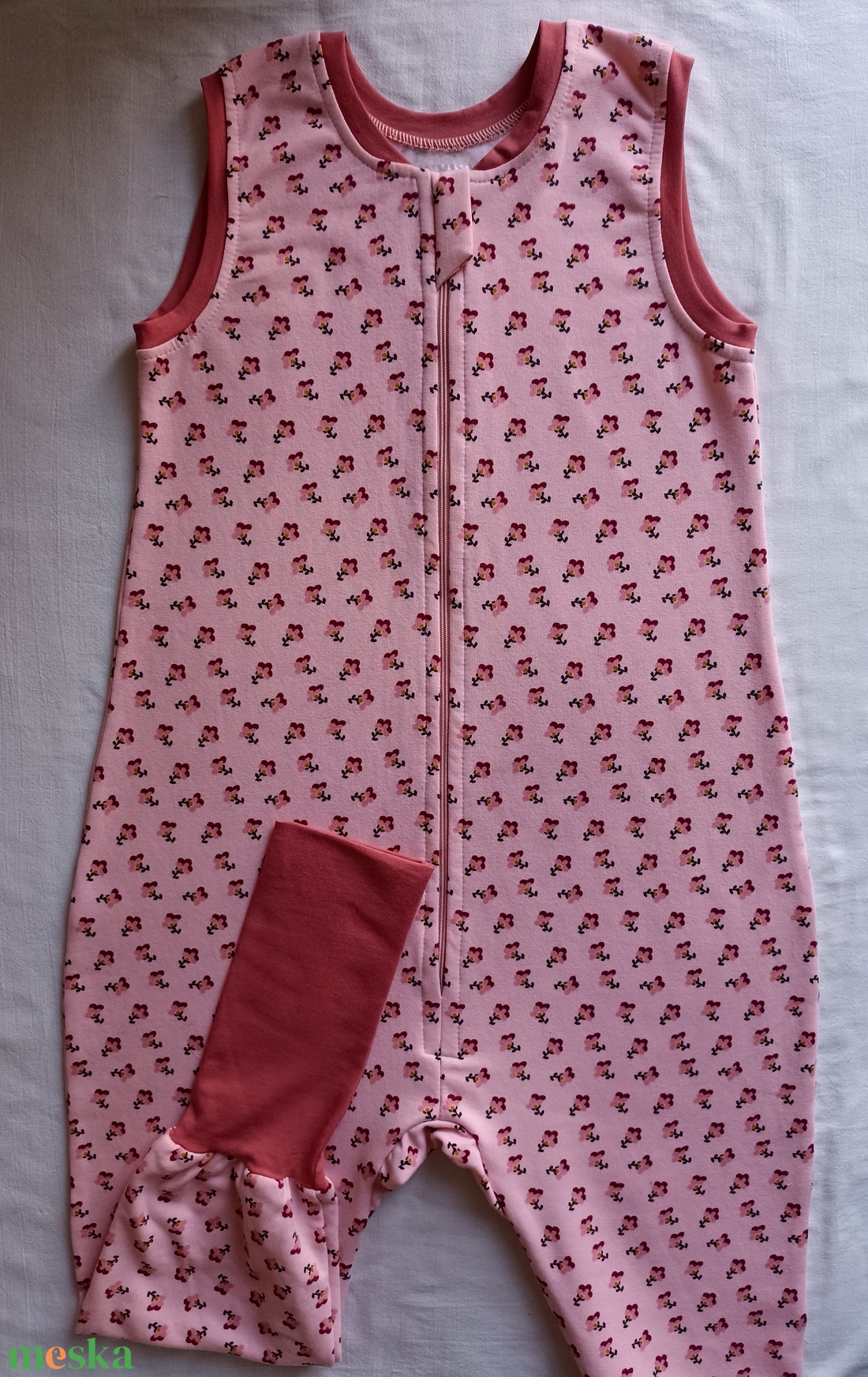 104-110-116-os Őszi tipegő hálózsák 22-24 fokba átmeneti ökopamut - baba - mama - babaruházat - tipegőhálózsák - Meska.hu