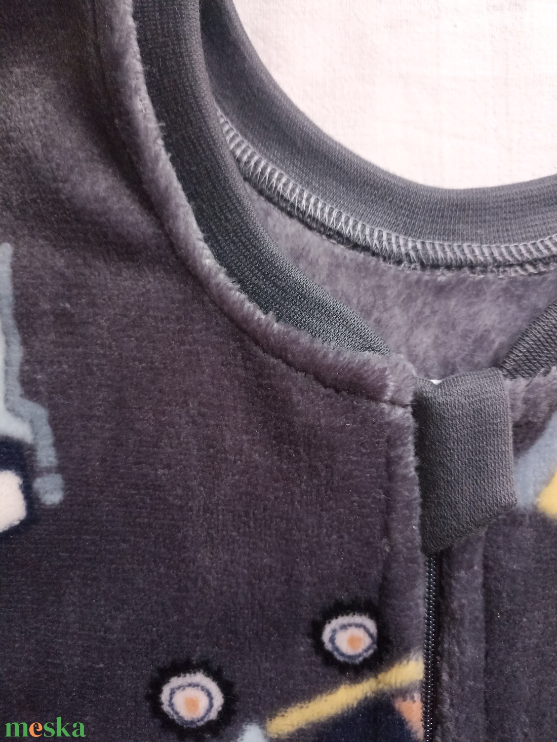 134-140-146-os őszi téli tipegő hálózsák 21-23 fokba wellsoft szürke markolós - baba - mama - babaruházat - tipegőhálózsák - Meska.hu