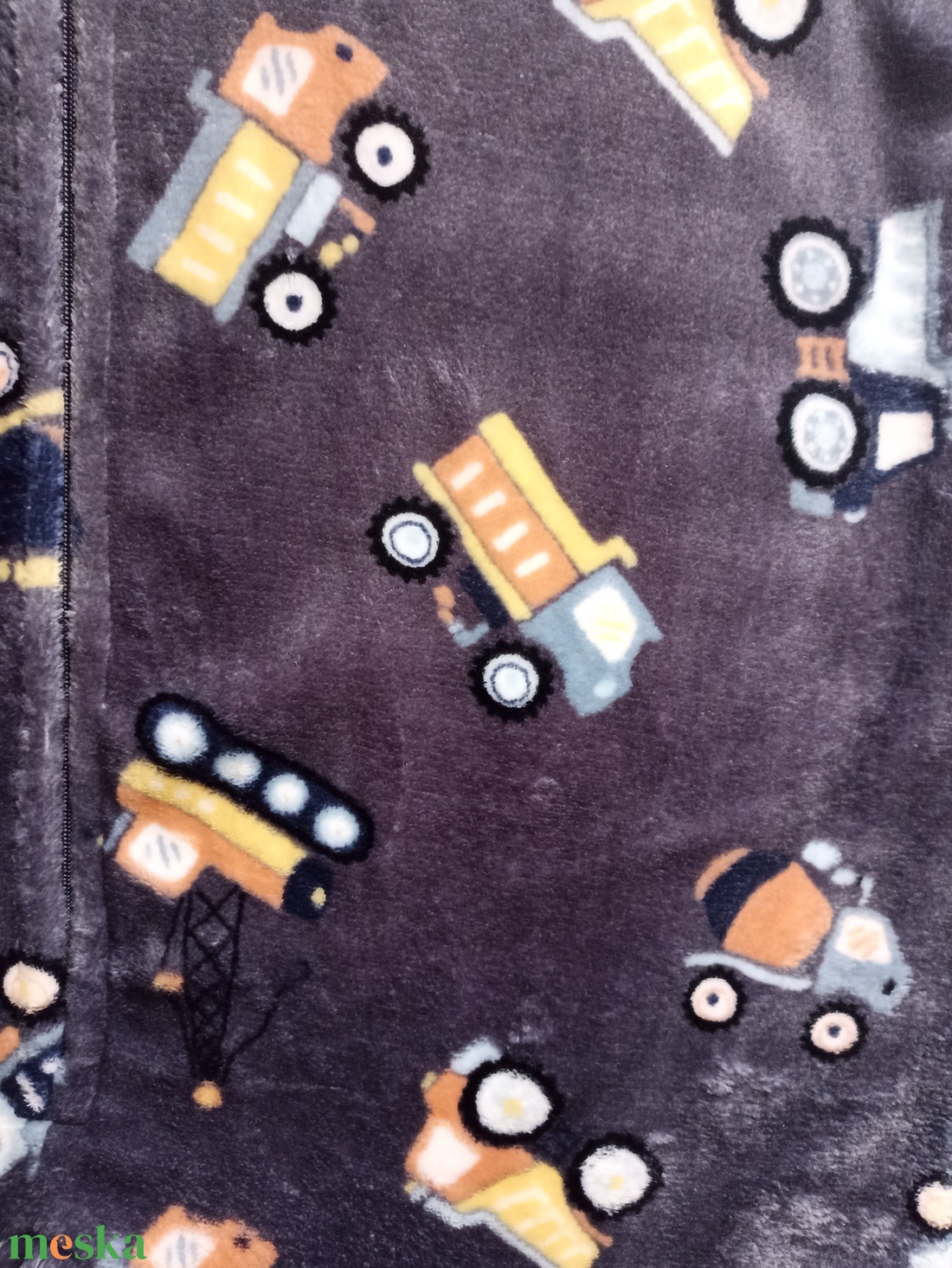 134-140-146-os őszi téli tipegő hálózsák 21-23 fokba wellsoft szürke markolós - baba - mama - babaruházat - tipegőhálózsák - Meska.hu